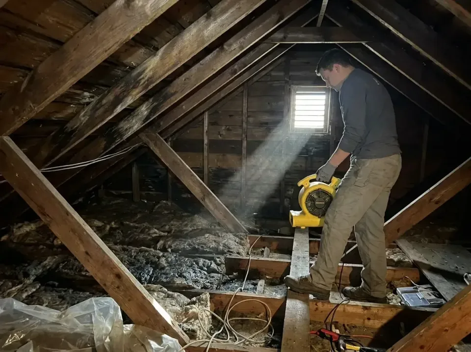 attic-water-damage-drying-proc-007 — frequently asked questions, Emergency Water Extraction & 24/7 Flood Response in Newmans…